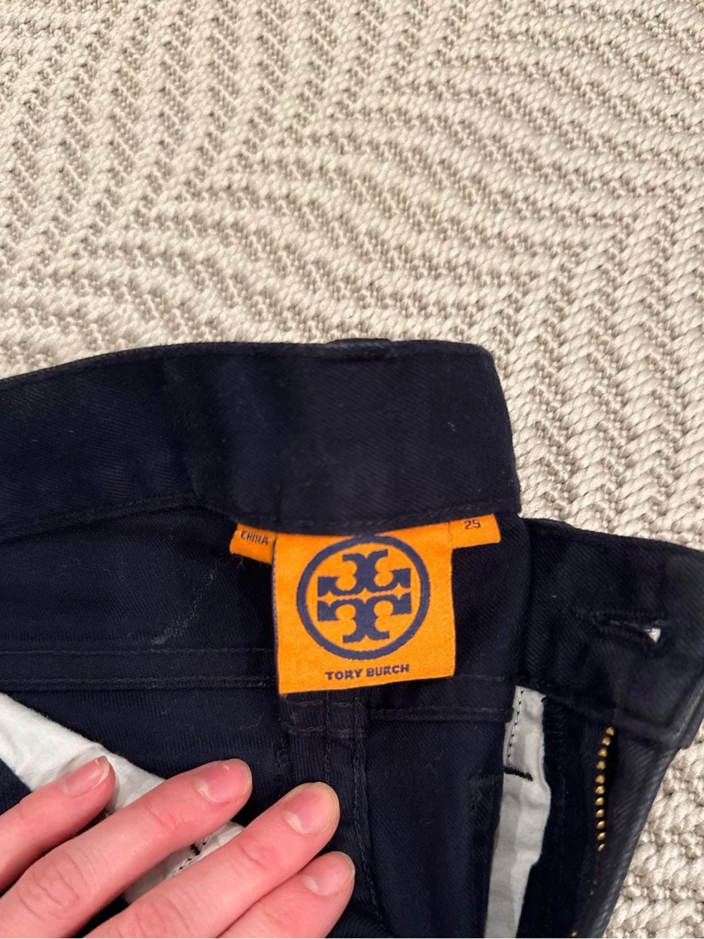 Tory Burch Slim Jeans in Dark Charcoal